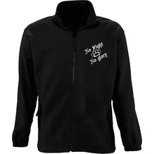 Bestickte Herren Standard Fleecejacke - Life is Pain Vorderseite