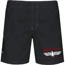 Bestickte Herren Badehose - Widerstand, wer nicht kämpft hat verloren Vorderseite