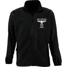 Bestickte Herren Standard Fleecejacke - Jetzt Reichs Adler Vorderseite