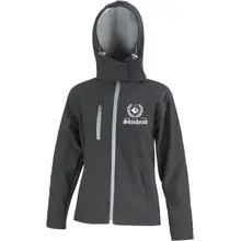 Bestickte Damen Softshell Kapuzenjacke - Für immer Skin - gewählte Variante