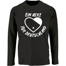 Herren Langarm Shirt - Ein Herz für Deutschland - gewählte Variante