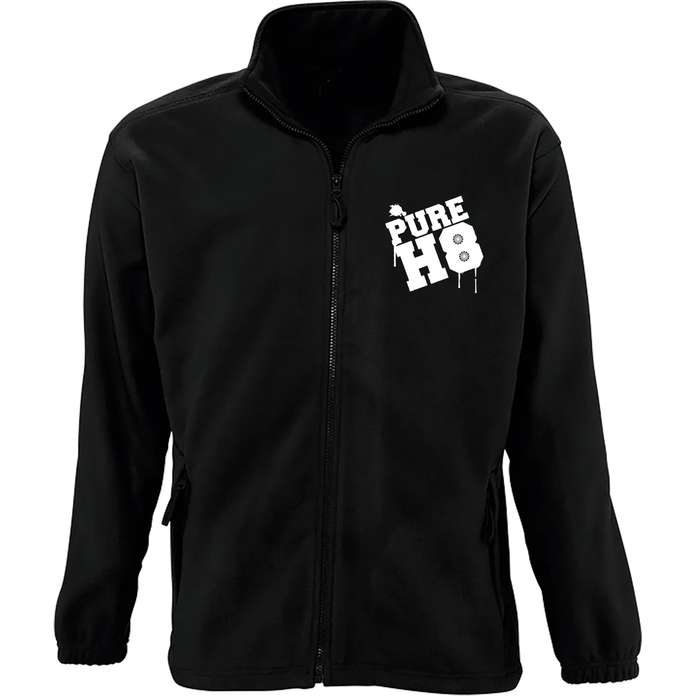 Bestickte Herren Standard Fleecejacke - Pure H8