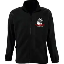 Bestickte Herren Standard Fleecejacke - Consdaple, Adlerkopf 1990 - gewählte Variante