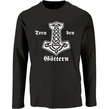 Herren Langarm Shirt - Treu den Göttern Vorderseite