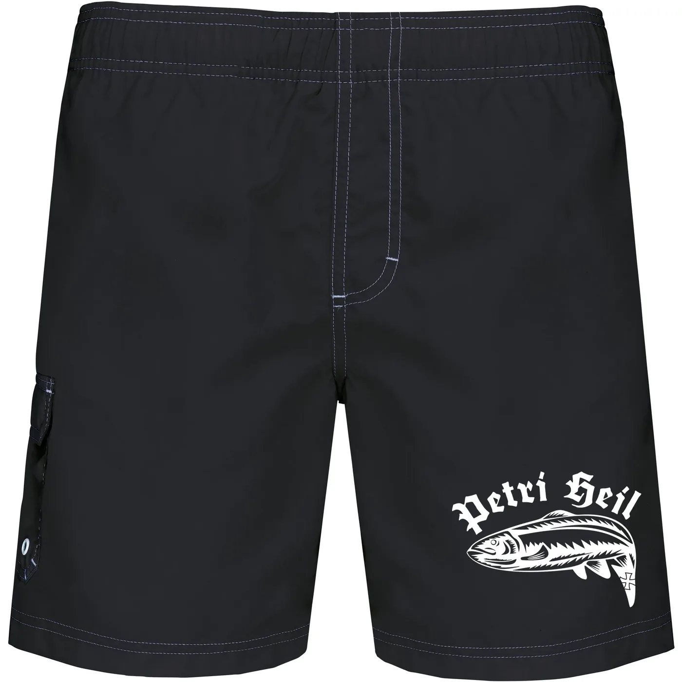 Bestickte Herren Badehose - Petri Heil