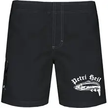 Bestickte Herren Badehose - Petri Heil Vorderseite