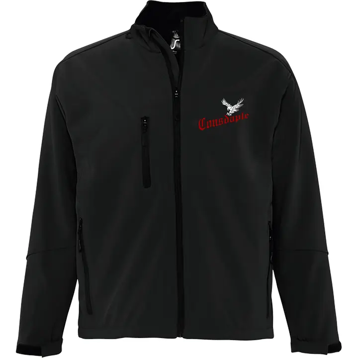 Bestickte Damen Softshelljacke "3-lagig" - Consdaple, Adler im Flug