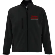 Bestickte Damen Softshelljacke "3-lagig" - Blutendes Deutschland Vorderseite