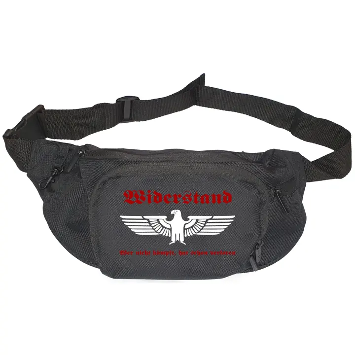 Bestickte Gürteltasche "V1" - Widerstand, wer nicht kämpft hat verloren