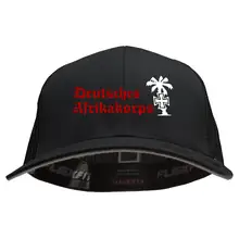Besticktes Flexfit Basecap "Hödur" - Deutsches Afrikakorps Vorderseite