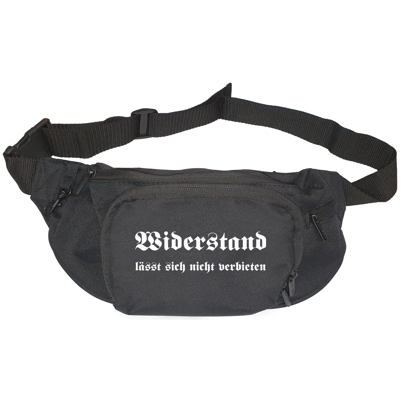 Bestickte Gürteltasche "V1" - Widerstand lässt sich nicht verbieten