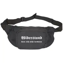 Bestickte Gürteltasche "V1" - Widerstand lässt sich nicht verbieten Vorderseite