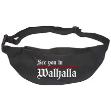 Bestickte Gürteltasche "V2" - See you in Walhalla, Strich Vorderseite