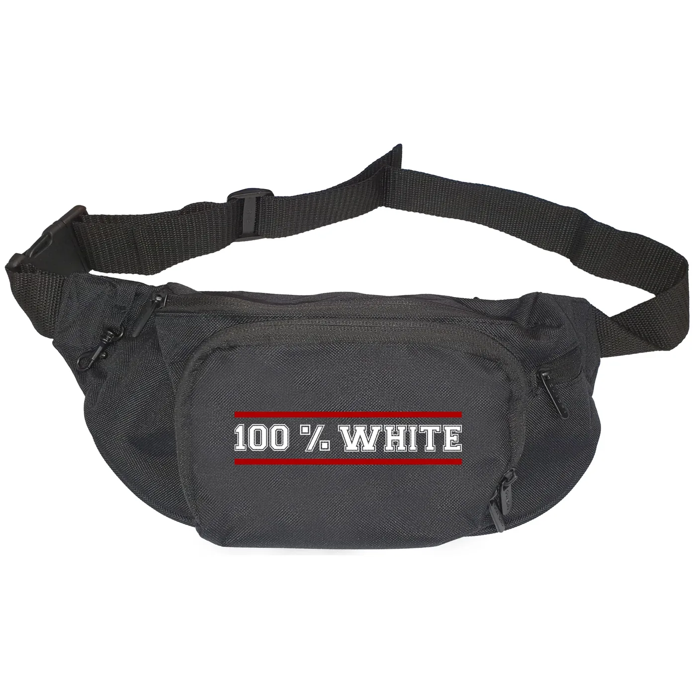 Bestickte Gürteltasche "V1" - 100% White