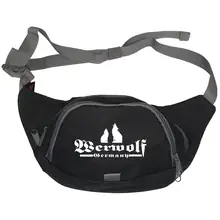 Bestickte Gürteltasche "V3" - Werwolf Germany mit Wolf Vorderseite