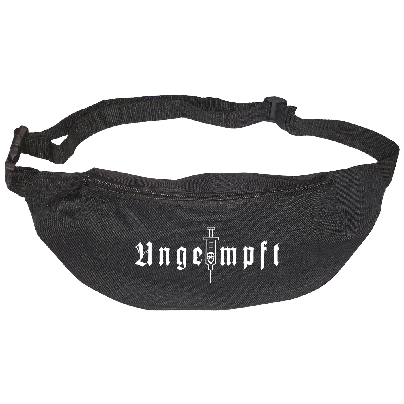 Bestickte Gürteltasche "V2" - Ungeimpft, Einfarbig