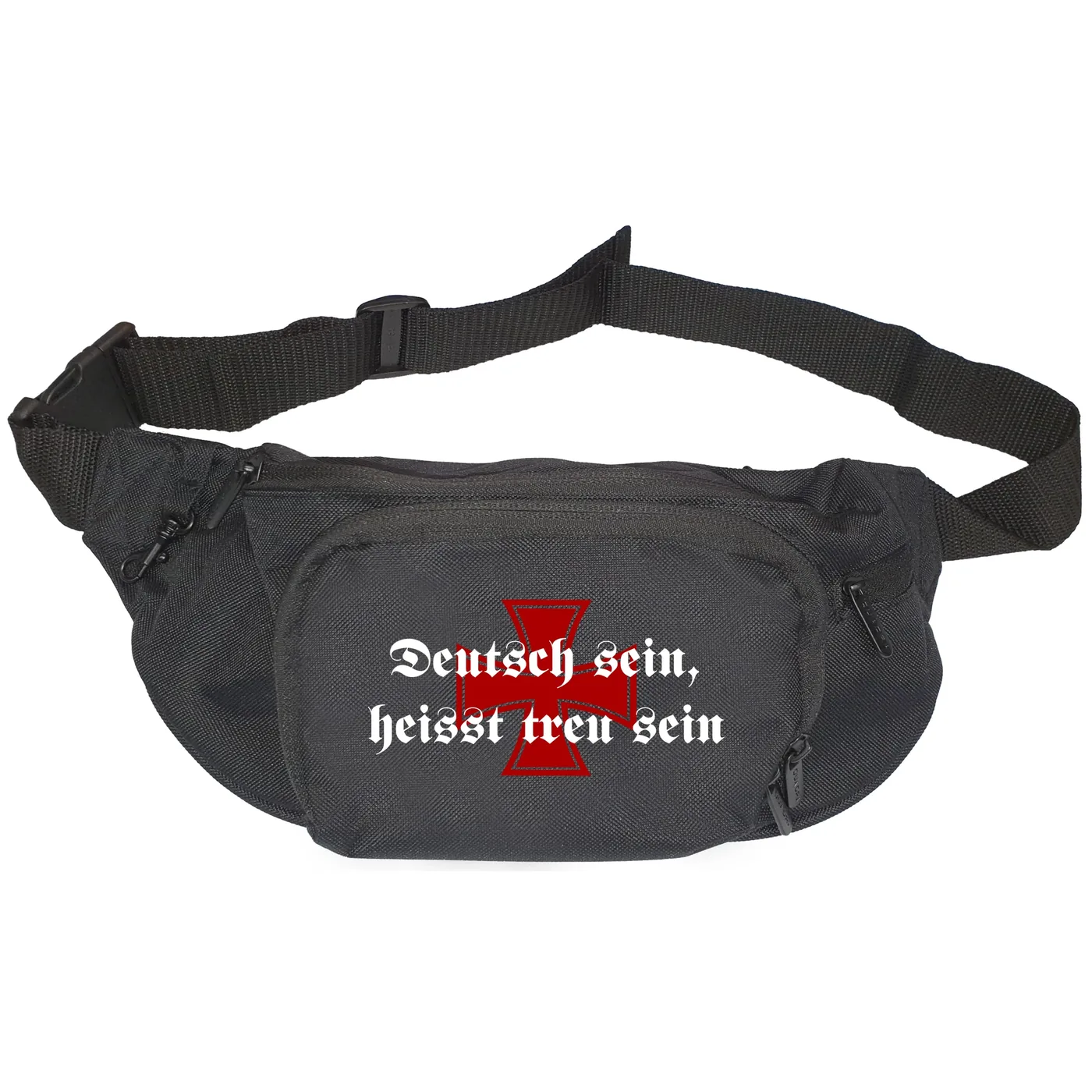 Bestickte Gürteltasche "V1" - Deutsch sein, heißt treu sein