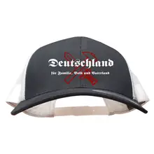 Besticktes Flexfit Basecap "Loki" - Deutschland für Familie, Volk und Vaterland Vorderseite