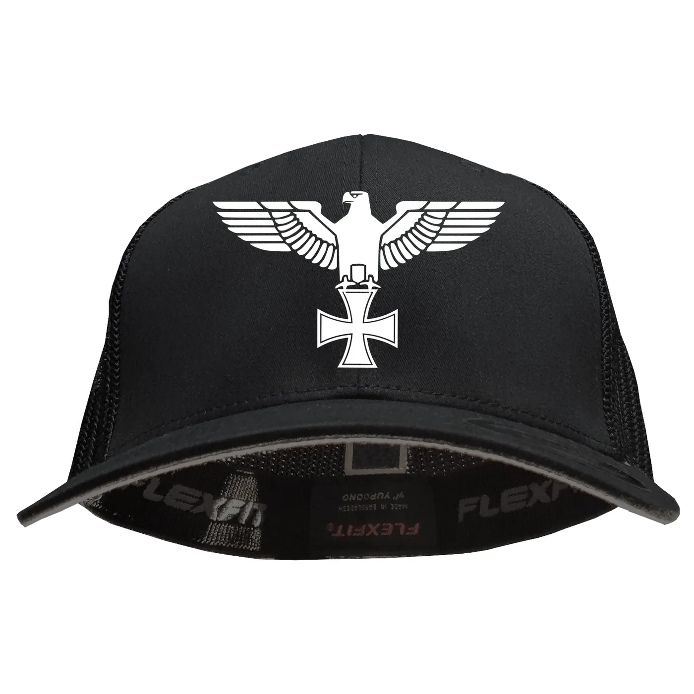 Besticktes Flexfit Basecap "Hödur" - Adler, Kreuz