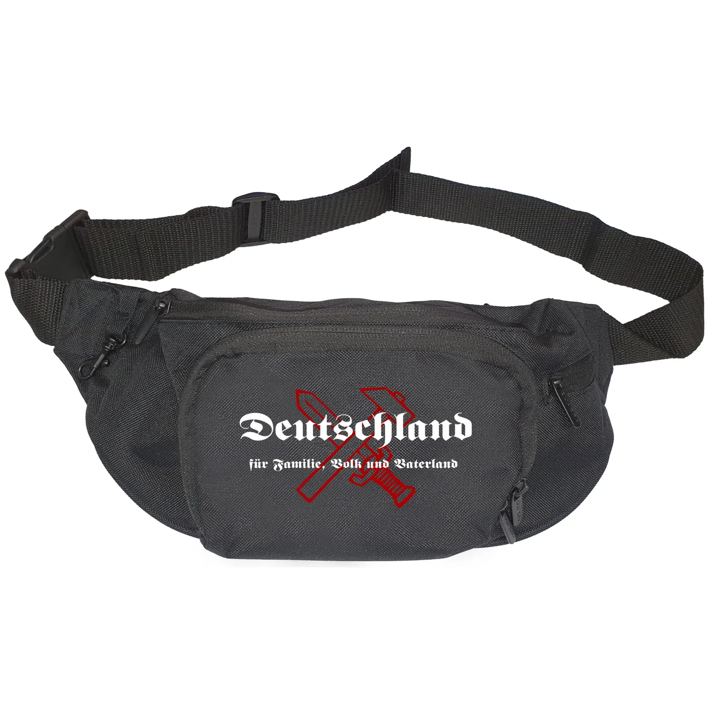 Bestickte Gürteltasche "V1" - Deutschland für Familie, Volk und Vaterland