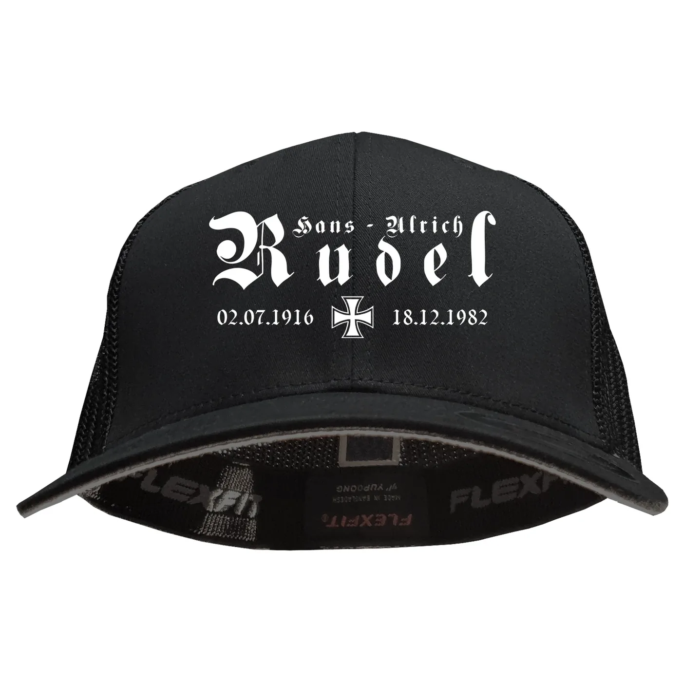 Besticktes Flexfit Basecap "Hödur" - Hans Ulrich Rudel, Kreuz
