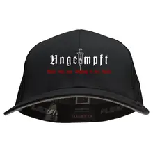 Besticktes Flexfit Basecap "Hödur" - Ungeimpft, Steckt euch eure Impfung in den Arsch Vorderseite