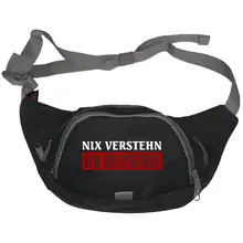 Bestickte Gürteltasche "V3" - Nix verstehen, ich deutscher Vorderseite