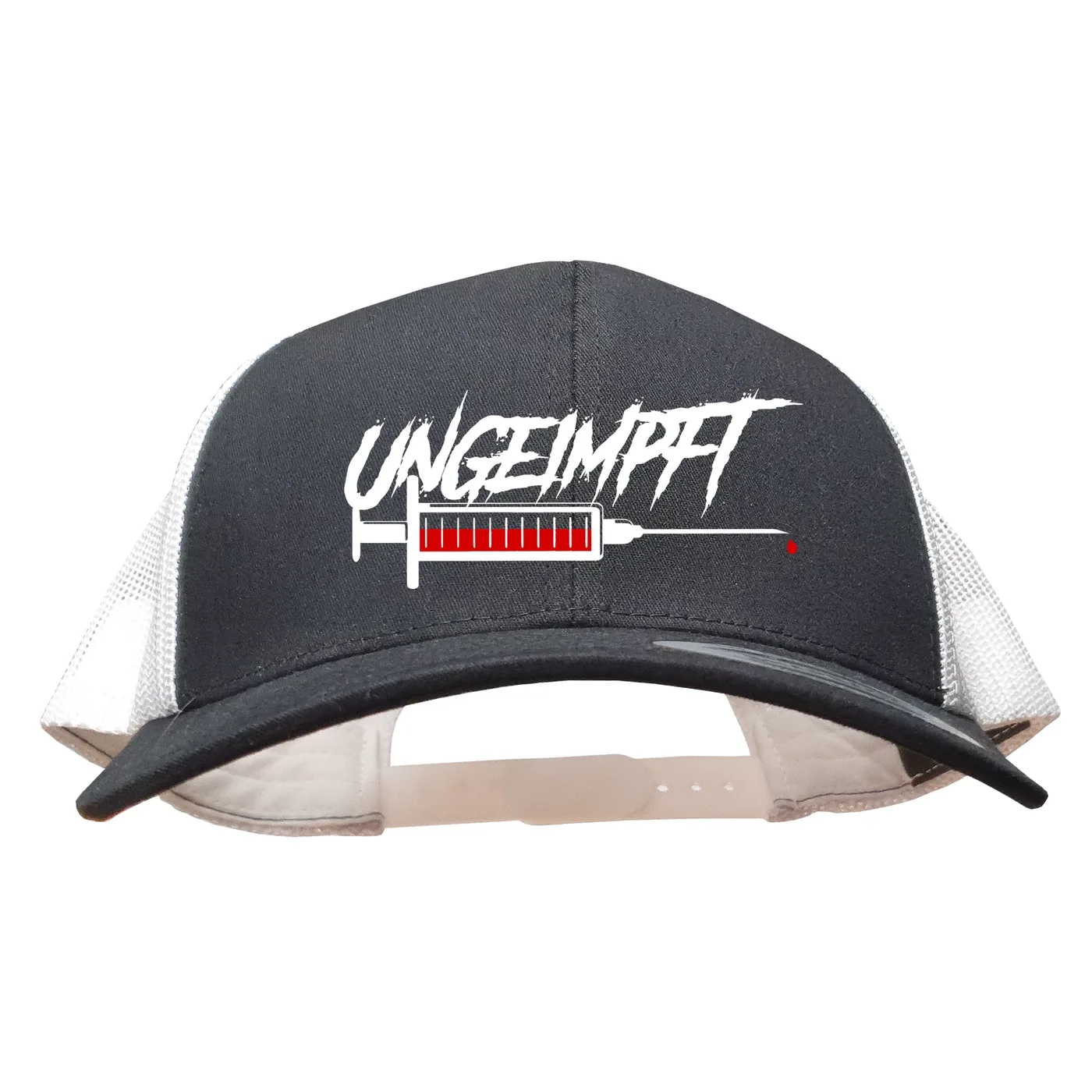 Besticktes Flexfit Basecap "Loki" - Ungeimpft, Spritze