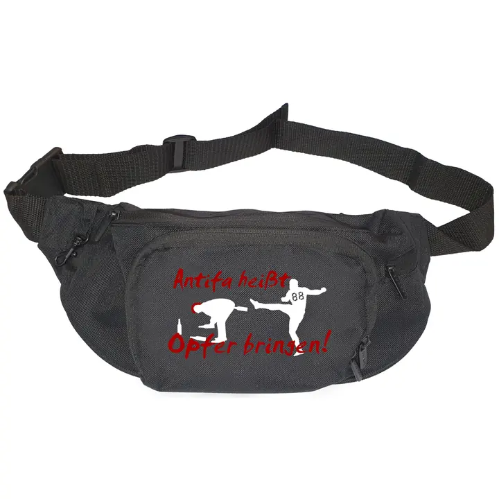 Bestickte Gürteltasche "V1" - Antifa heißt Opfer bringen