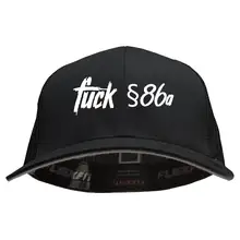 Besticktes Flexfit Basecap "Hödur" - Fuck 86a Vorderseite