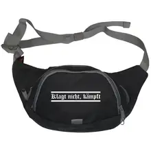 Bestickte Gürteltasche "V3" - Klagt nicht kämpft Vorderseite