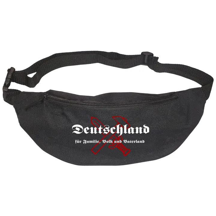 Bestickte Gürteltasche "V2" - Deutschland für Familie, Volk und Vaterland