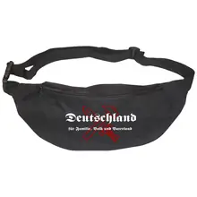 Bestickte Gürteltasche "V2" - Deutschland für Familie, Volk und Vaterland Vorderseite