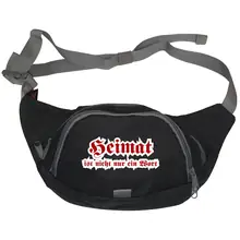 Bestickte Gürteltasche "V3" - Heimat ist nicht nur ein Wort Vorderseite