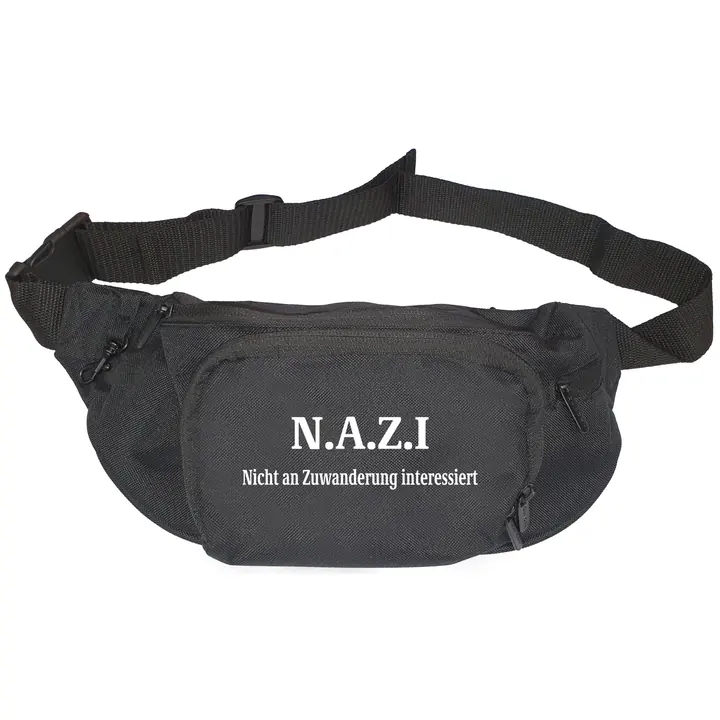 Bestickte Gürteltasche "V1" - Nazi nicht an Zuwanderung interessiert