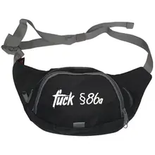 Bestickte Gürteltasche "V3" - Fuck 86a Vorderseite
