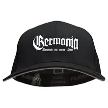 Besticktes Flexfit Basecap "Hödur" - Germania, Deutsch ist mein Sinn Vorderseite