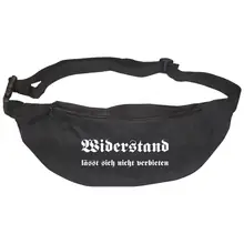 Bestickte Gürteltasche "V2" - Widerstand lässt sich nicht verbieten Vorderseite