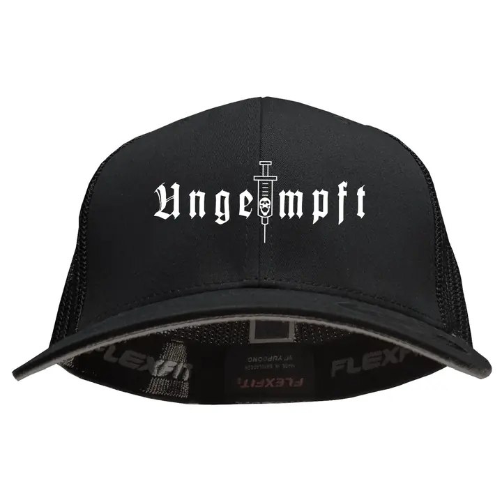 Besticktes Flexfit Basecap "Hödur" - Ungeimpft, Einfarbig
