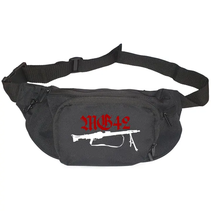 Bestickte Gürteltasche "V1" - Mg42 Einigkeit, Recht und Freiheit