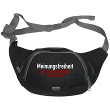Bestickte Gürteltasche "V3" - Meinungsfreiheit Vorderseite