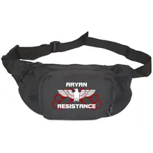 Bestickte Gürteltasche "V1" - Aryan Resistance Vorderseite
