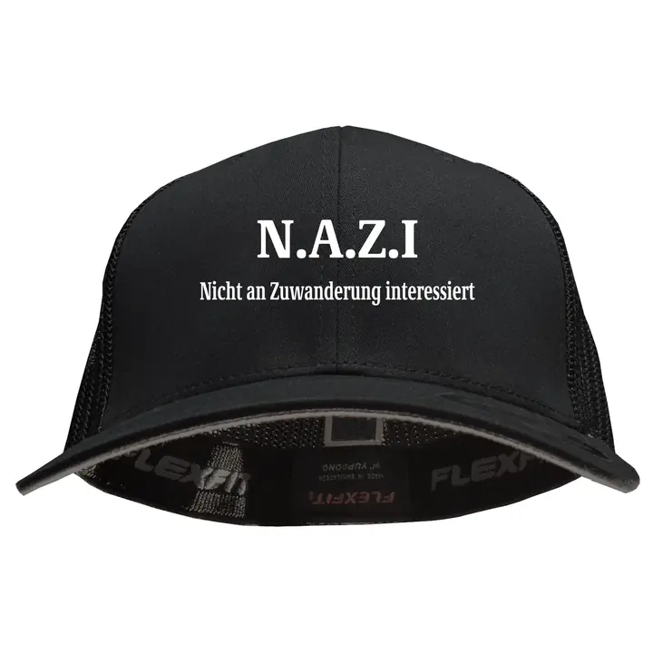 Besticktes Flexfit Basecap "Hödur" - Nazi nicht an Zuwanderung interessiert