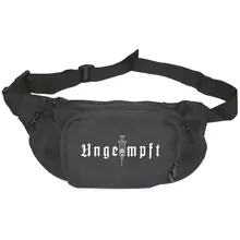Bestickte Gürteltasche "V1" - Ungeimpft, Einfarbig Vorderseite