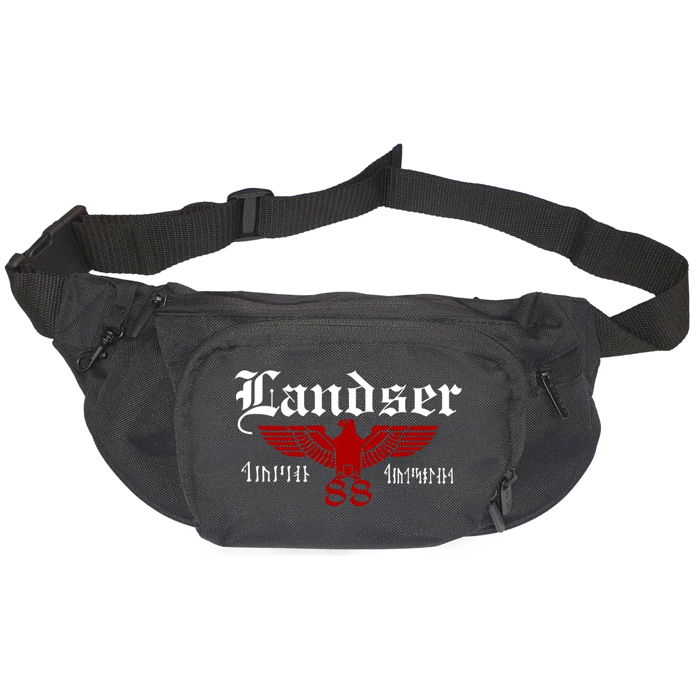 Bestickte Gürteltasche "V1" - Landser, Adler 88