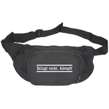 Bestickte Gürteltasche "V1" - Klagt nicht kämpft Vorderseite