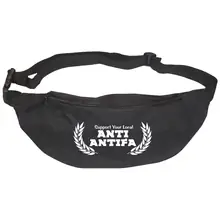 Bestickte Gürteltasche "V2" - Anti-Antifa Vorderseite