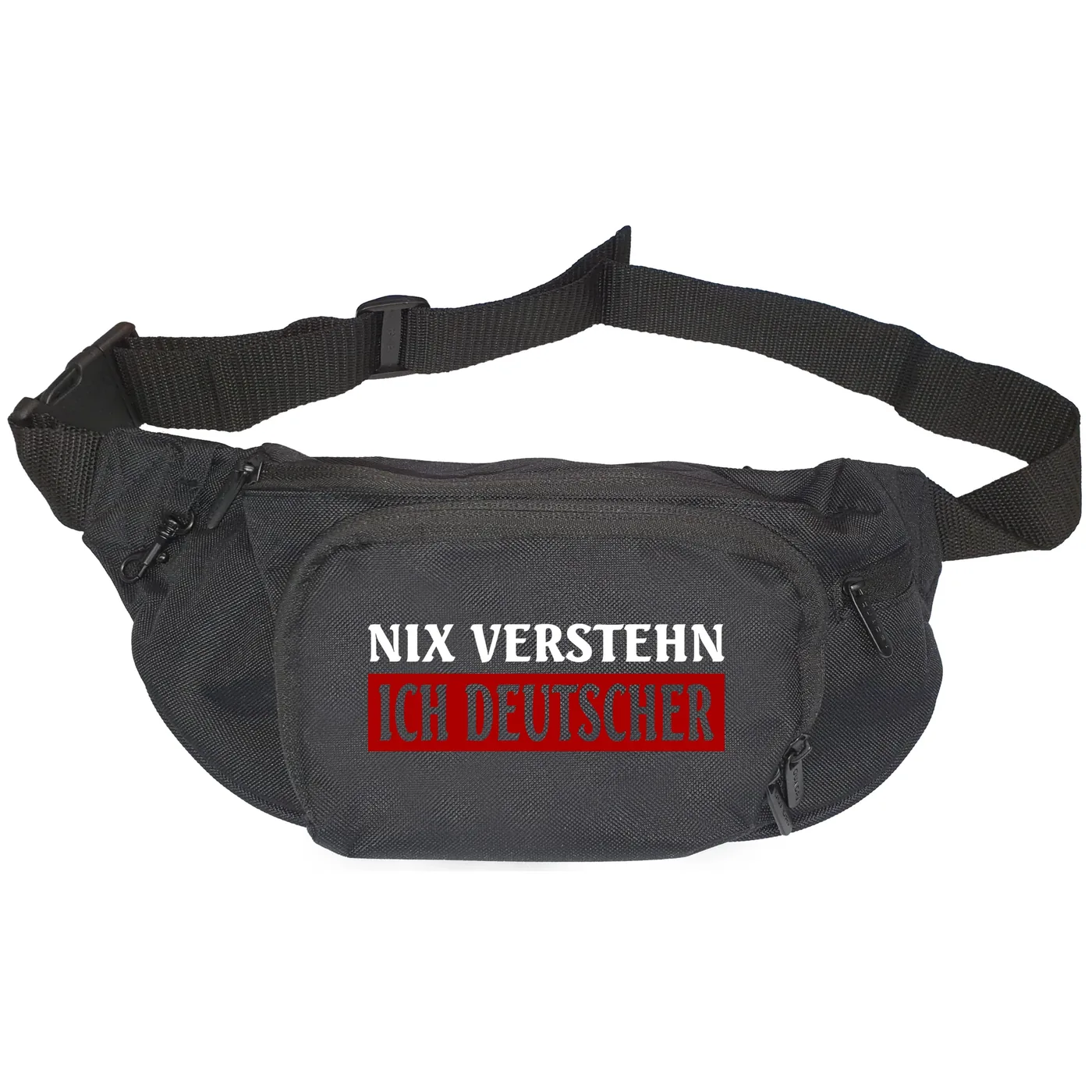 Bestickte Gürteltasche "V1" - Nix verstehen, ich deutscher