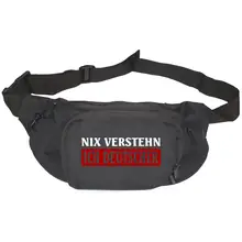 Bestickte Gürteltasche "V1" - Nix verstehen, ich deutscher Vorderseite