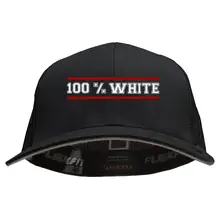 Besticktes Flexfit Basecap "Hödur" - 100% White Vorderseite